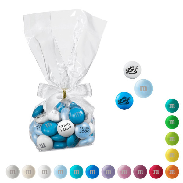 Personalisierte  M&M's® im Tütchen mit Schleife, 40 g