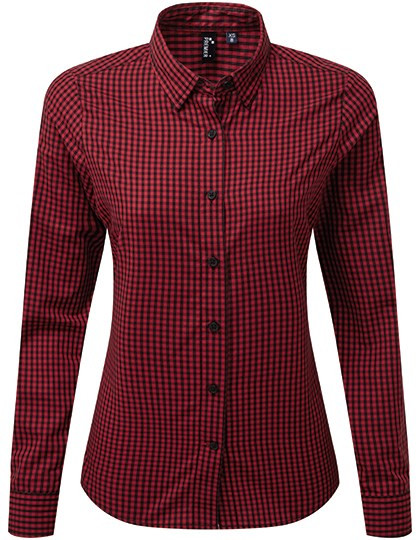 Premier Workwear - Women´s Maxton Check Long Sleeve Shirt