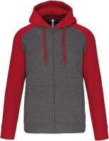 Grau Heather / Sporty Rot