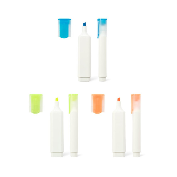 FLETCHER. Textmarker aus PP mit glänzender Oberfläche